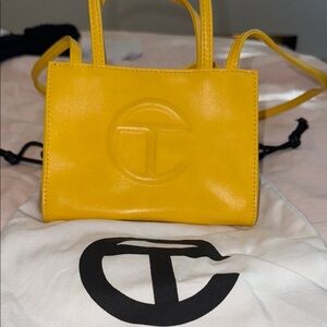 Telfar Yellow Mini Bag with Bold Design